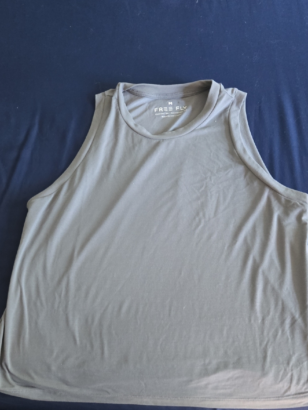 Free Fly Womens Grey Workout Tank.